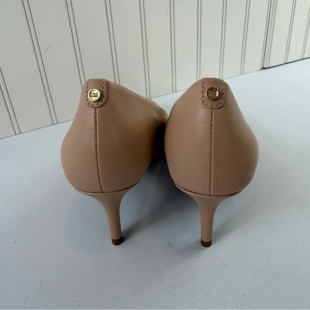 NWT Cole Haan Women’s The Go-to Park‎ Tuscan Sand Leather Pump 2.5” Heel Sz 8.5B